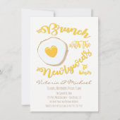 Brunch mit den Neuvermählten Post Wedding Einladung (Vorderseite)