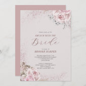Brunch mit der Blütenblüte der Braut Einladung (Vorne/Hinten)