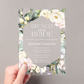 Brunch mit der Braut | Boho Floral Brautparty Acryleinladungen (Insitu (Handheld))