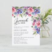 Brunch mit der Braut Einladung (Stehend Vorderseite)