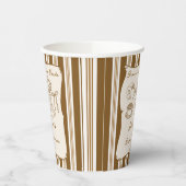 Brunch mit der Braut Retro-Kaffee-Junggesellinnena Pappbecher (Links)