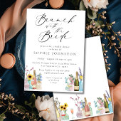 Brunch mit der Braut | Wildblumen und Champagner Einladung