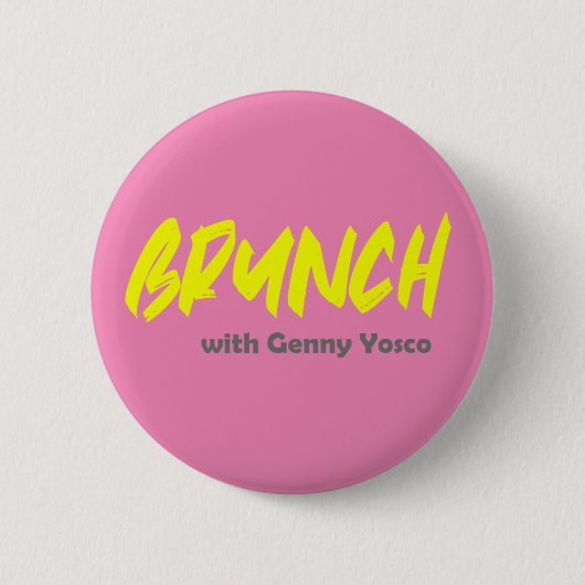 Brunch mit Genny Yosco Button (Vorderseite)
