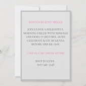 Brunch mit georgischem Brunnen Einladung (Rückseite)