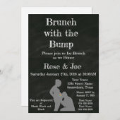 Brunch mit Klapptafel Einladung (Vorne/Hinten)