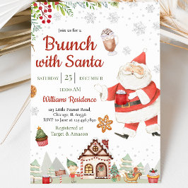 Brunch mit Weihnachts-Party Einladung