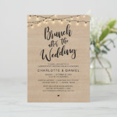 Brunch nach der Hochzeit, Elopement-Feier Einladung (Stehend Vorderseite)