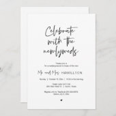 Brunch nach der Hochzeit, Feiern mit frisch verhei Einladung (Vorne/Hinten)