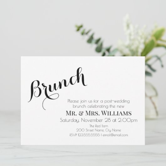 Brunch nach Hochzeit (Stehend Vorderseite)