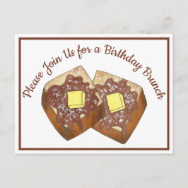 Brunch-Party Einladung zum französischen Frühstück Postkarte