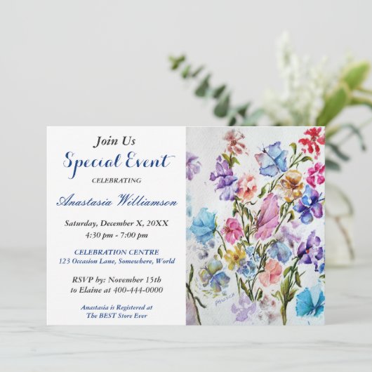 BRUNCH-PARTY-EREIGNIS EINLADUNG (Stehend Vorderseite)