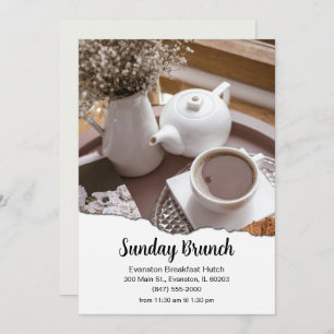 Brunch-Restaurant Flyer Einladung
