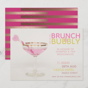 BRUNCH-SEKT Junggesellinnen-Abschieds-Lunch Brunch Einladung