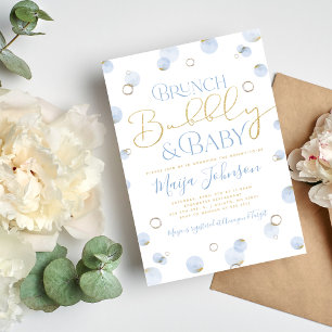 Brunch-Sekt und Baby Shower-Einladung Einladung