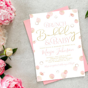 Brunch-Sekt und Baby Shower-Einladung Einladung