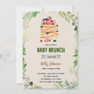 Brunch-Shower-Geburtstagseinladung Einladung