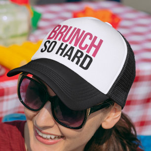 Brunch So Hard Magenta & Black Truckerkappe