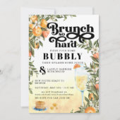 Brunch So Hard | Virtuelle Mimosa-Brunch-Einladung Einladung (Vorderseite)