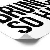 Brunch so hart | Art Print Poster (Ecke)