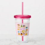 Brunch Squad Acryltrinkbecher<br><div class="desc">Niedliches,  rosa Design für Brunch Liebhaber.</div>
