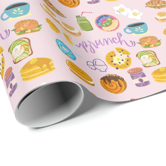 Brunch Squad Geschenkpapier (Rolleneckpunkt)