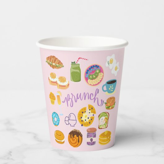 Brunch Squad Pappbecher (Rückseite)
