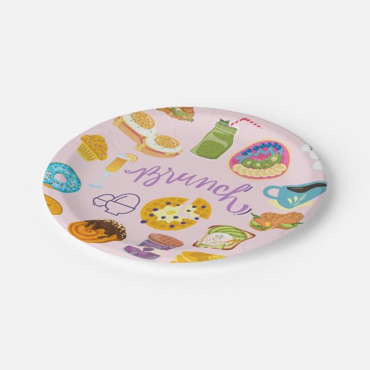 Brunch Squad Pappteller (Schrägansicht)
