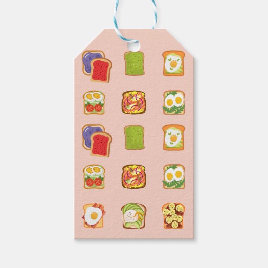Brunch Toast Geschenkanhänger (Vorderseite)