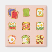 Brunch Toast Magnet (Vorne)