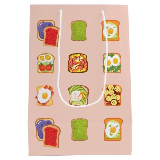 Brunch Toast Mittlere Geschenktüte (Rückseite)