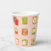 Brunch Toast Pappbecher (Vorderseite)
