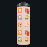 Brunch Toast Thermosbecher<br><div class="desc">Phantastischer Avocado Toast und Marmelade Toast für Brunch Liebhaber.</div>
