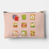 Brunch Toast Zubehörtasche (Rückseite)