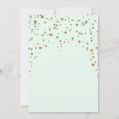 Brunch u. sprudelnde Glitzer-Brautparty-Einladung Einladung (Rückseite)