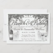 Brunch u. sprudelnde Paar-Dusche der Einladungs-| Einladung (Vorderseite)