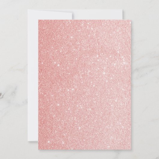 BRUNCH U. SPRUDELNDES %PIPE% ROSEN-GOLD CHAMPAGNE EINLADUNG (Rückseite)