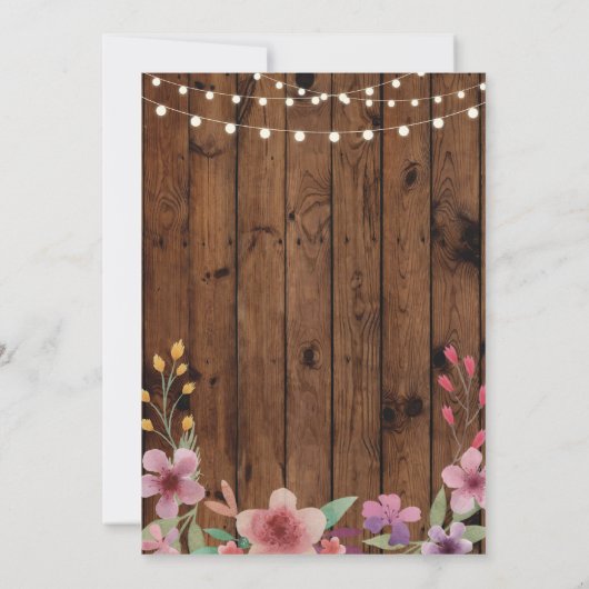 Brunch u. sprudelndes Vintages Einladung (Rückseite)