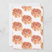 Brunch und Baby Shower Girl Einladung (Rückseite)