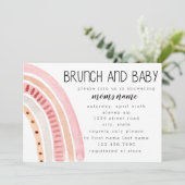 Brunch und Babydusche individuell gestalten Einladung (Stehend Vorderseite)