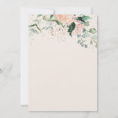 Brunch und Blase Rosa Brautparty Einladung (Rückseite)