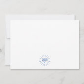 Brunch und Blasen Wasserfarbendusche Einladung (Rückseite)