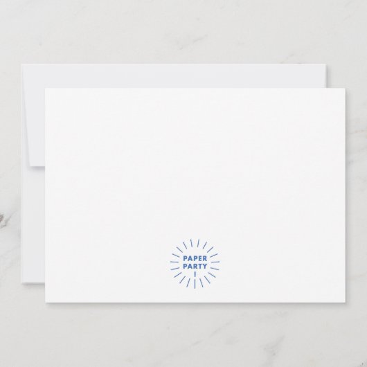 Brunch und Blasen Wasserfarbendusche Einladung (Rückseite)