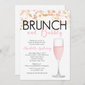 Brunch und Blumendusche Einladung (Vorne/Hinten)