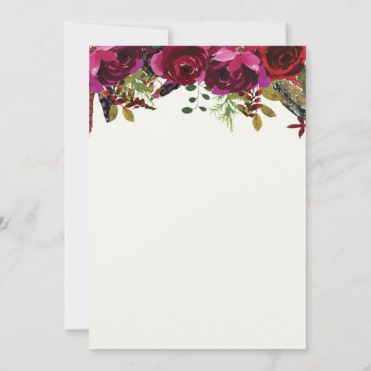 Brunch und Brautdusche Einladung (Rückseite)