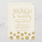 Brunch und Brautdusche Einladung (Vorne/Hinten)
