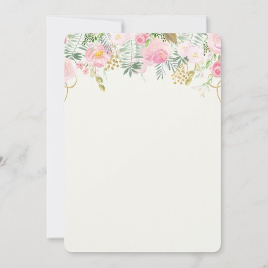 Brunch und Brautdusche Einladung (Rückseite)