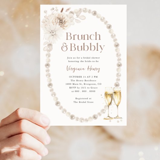 Brunch und Brautdusche Einladung