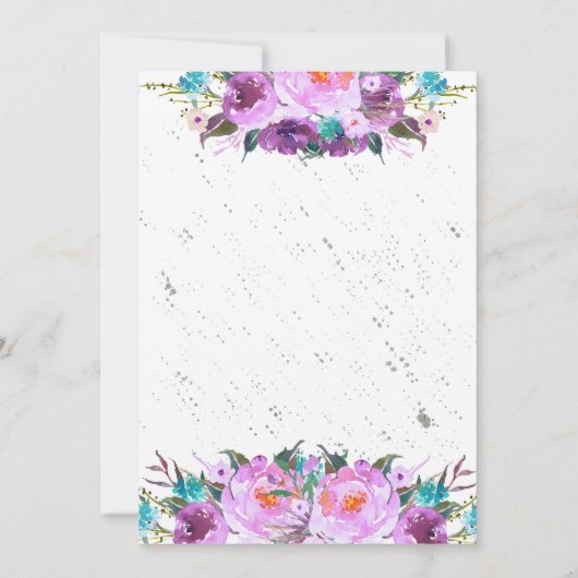 Brunch und Brautdusche Einladung (Rückseite)