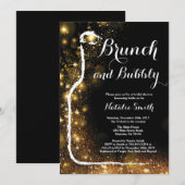 Brunch und Brautdusche Einladung (Vorne/Hinten)