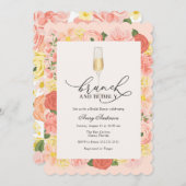 Brunch und Brautdusche Einladung (Vorne/Hinten)